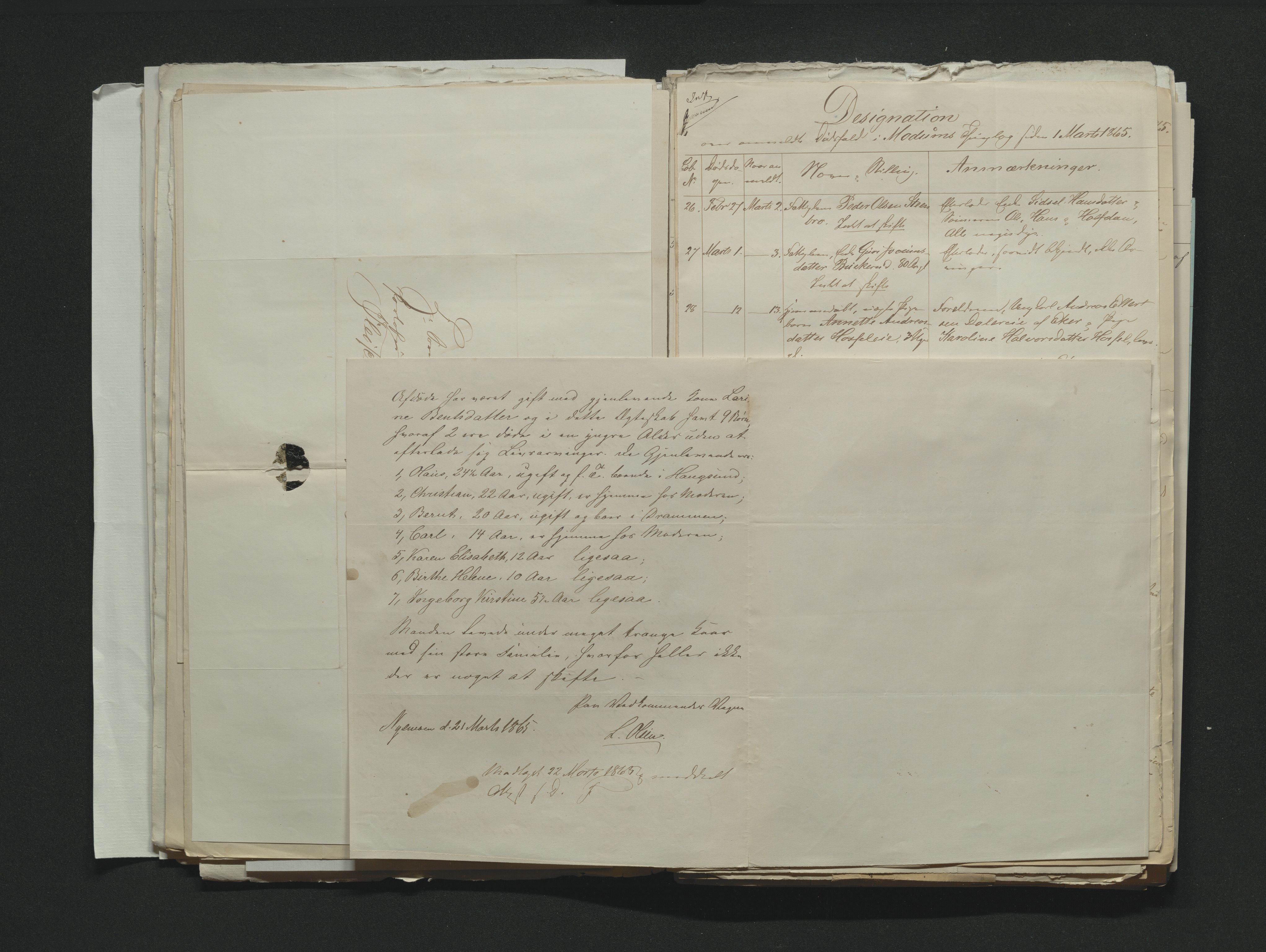 Eiker, Modum og Sigdal sorenskriveri, AV/SAKO-A-123/H/Ha/Hab/L0011: Dødsfallsmeldinger, 1862-1865, s. 576