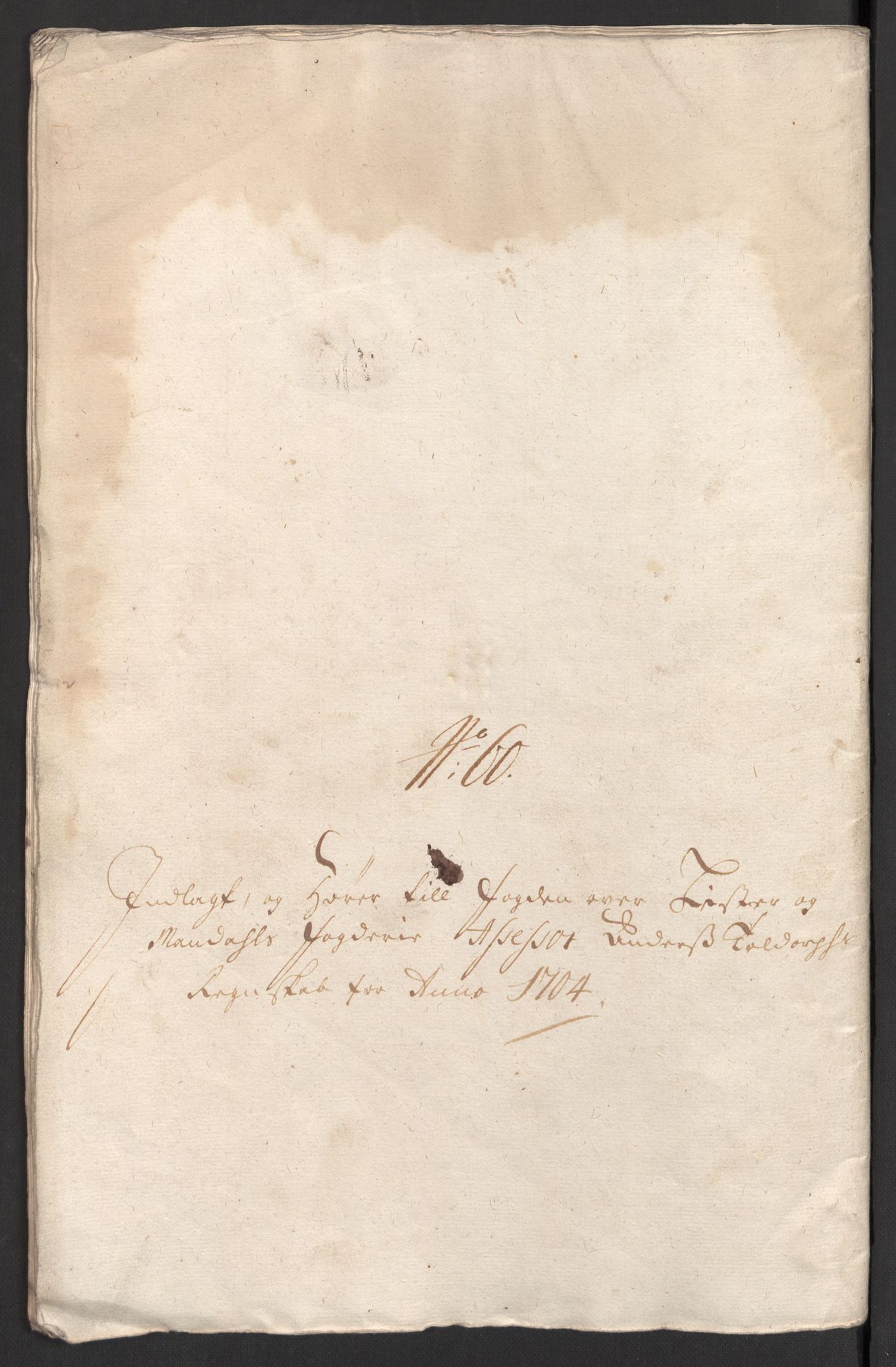 Rentekammeret inntil 1814, Reviderte regnskaper, Fogderegnskap, RA/EA-4092/R43/L2550: Fogderegnskap Lista og Mandal, 1703-1704, s. 455