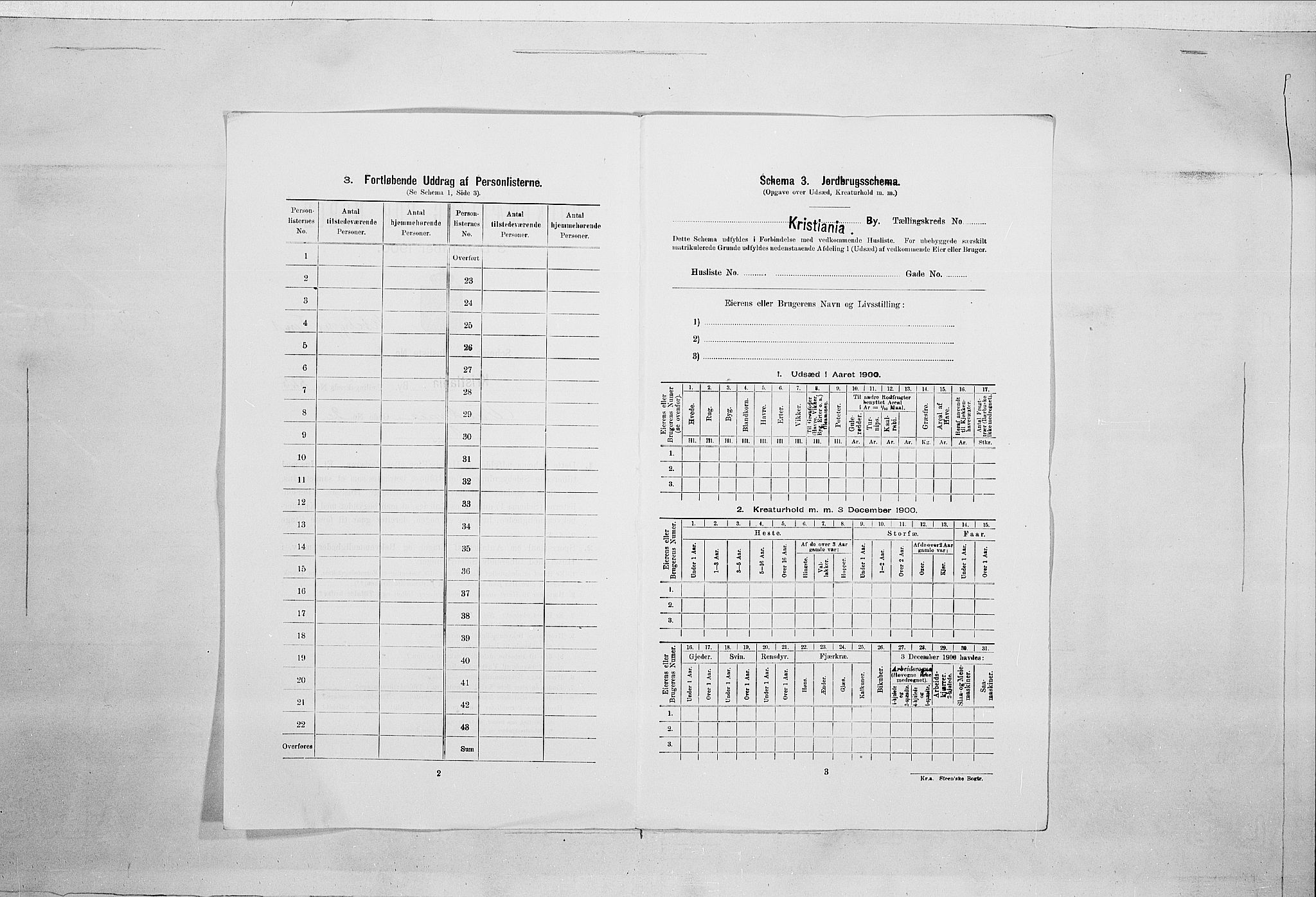 SAO, Folketelling 1900 for 0301 Kristiania kjøpstad, 1900, s. 110765