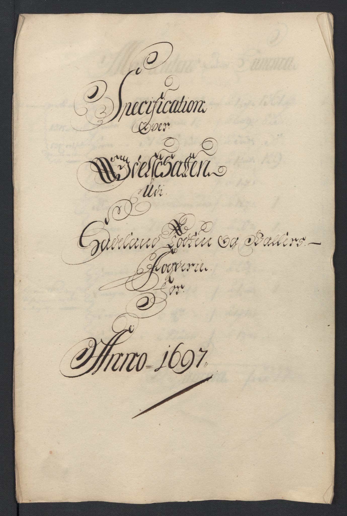 Rentekammeret inntil 1814, Reviderte regnskaper, Fogderegnskap, AV/RA-EA-4092/R18/L1295: Fogderegnskap Hadeland, Toten og Valdres, 1697, s. 222