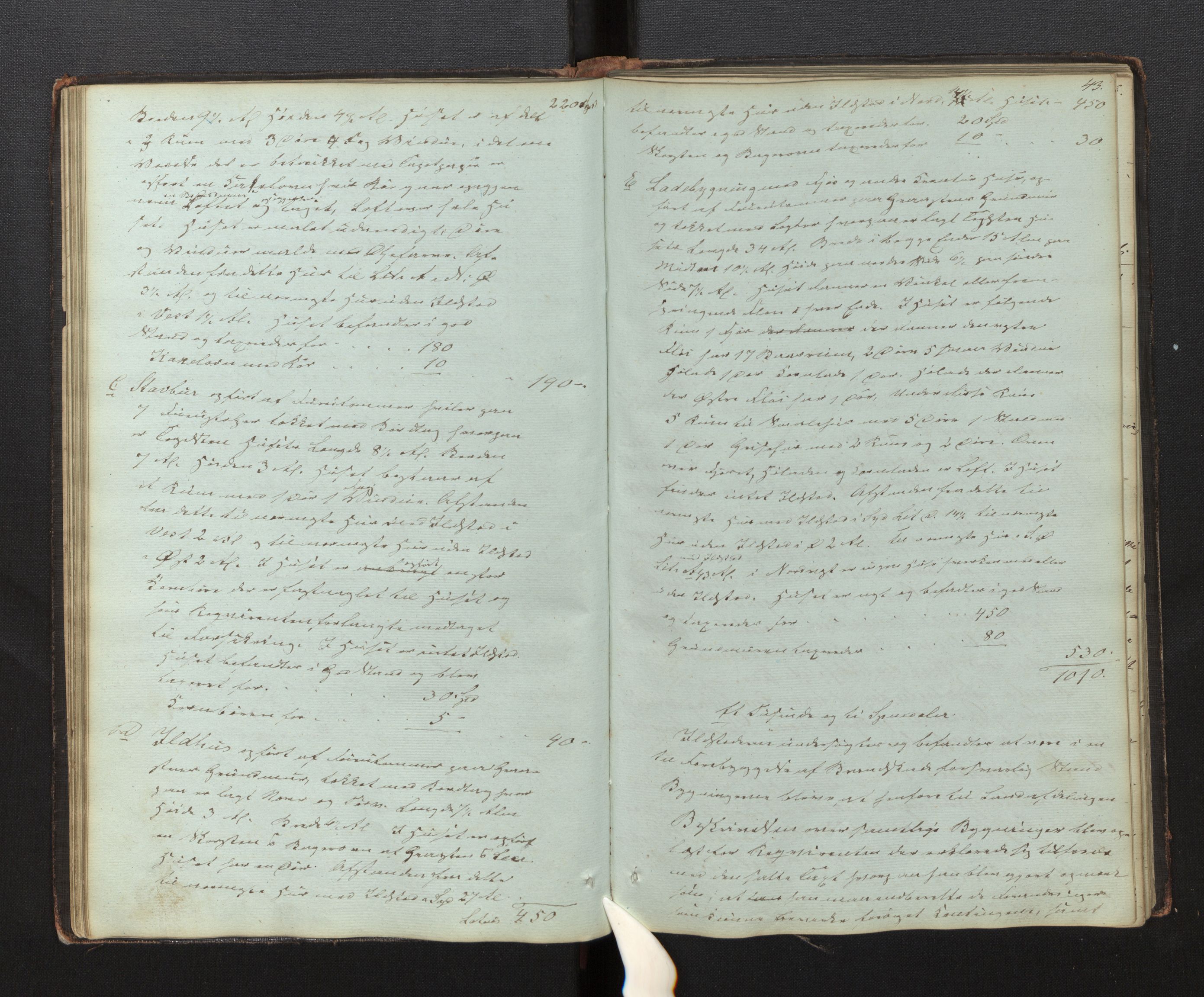 Lensmannen i Årdal, AV/SAB-A-30501/0012/L0001: Branntakstprotokoll, 1846-1898, s. 42b-43a