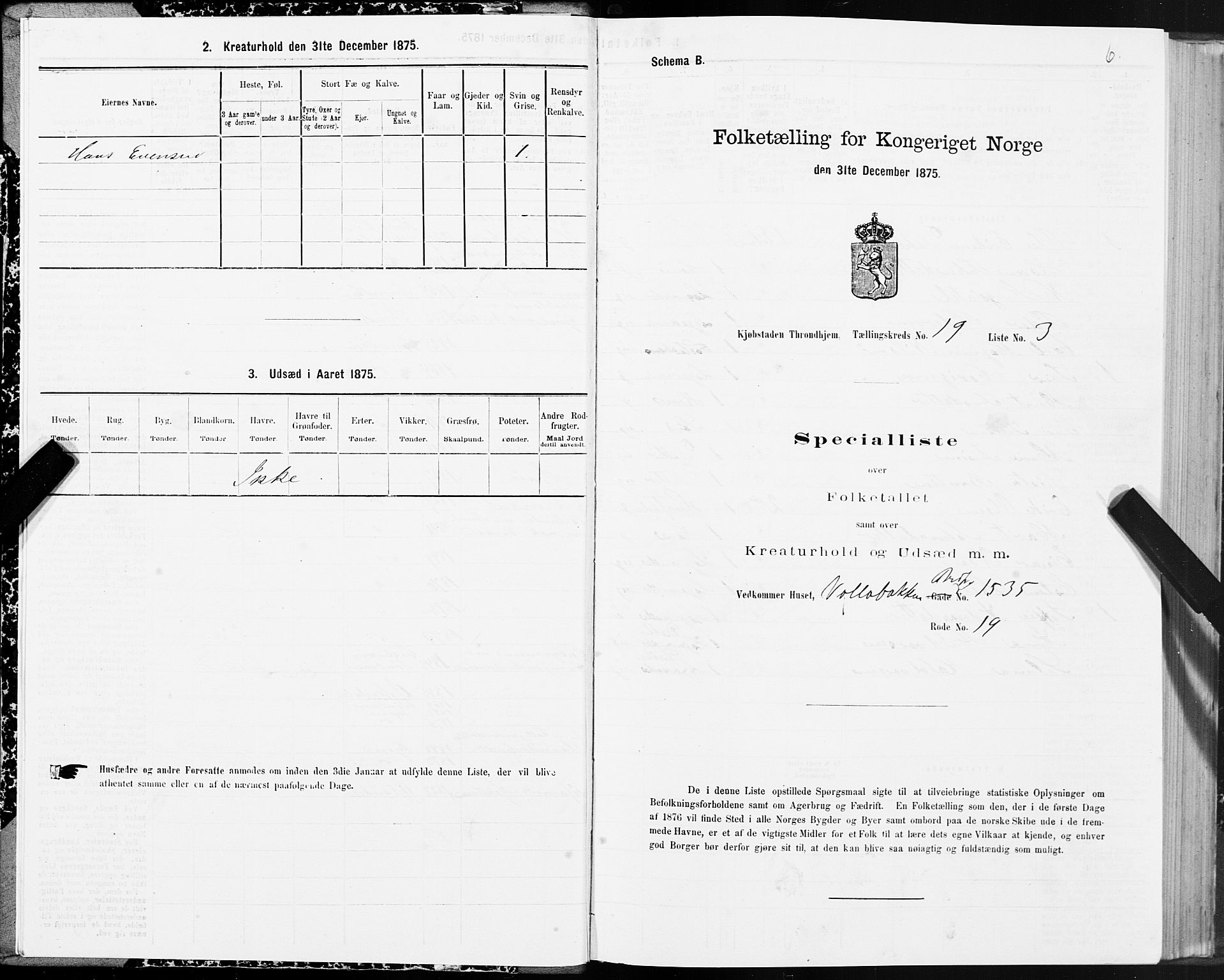 SAT, Folketelling 1875 for 1601 Trondheim kjøpstad, 1875, s. 10006