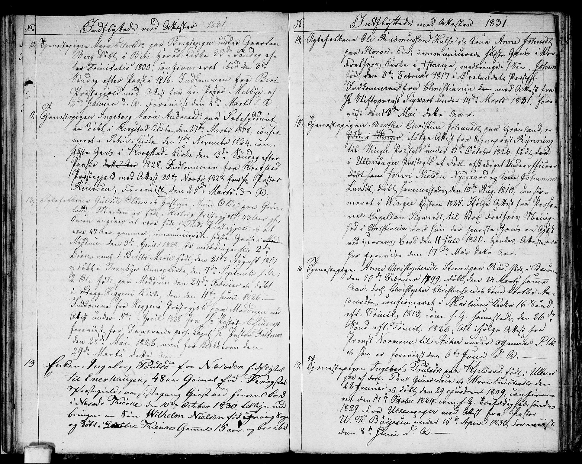 Aker prestekontor kirkebøker, AV/SAO-A-10861/F/L0014a: Ministerialbok nr. 14A, 1820-1833, s. 92e-92f