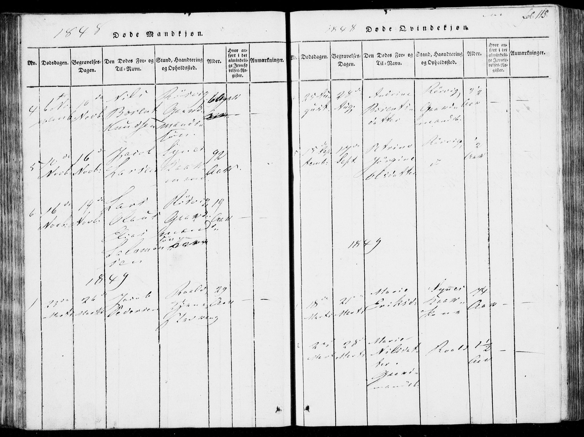 Ministerialprotokoller, klokkerbøker og fødselsregistre - Møre og Romsdal, AV/SAT-A-1454/537/L0517: Ministerialbok nr. 537A01, 1818-1862, s. 115