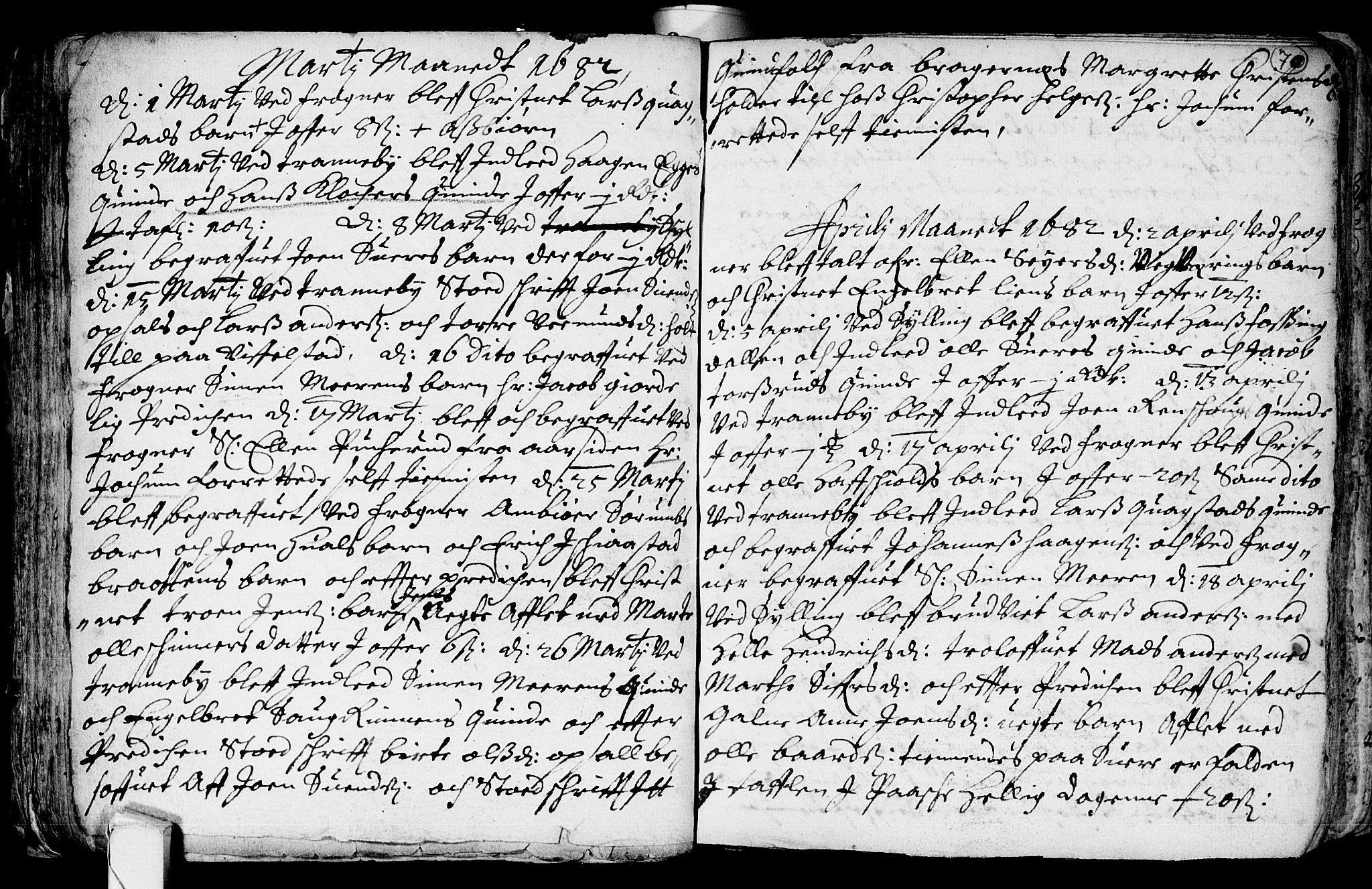 Lier kirkebøker, SAKO/A-230/F/Fa/L0001: Ministerialbok nr. I 1, 1672-1701, s. 70
