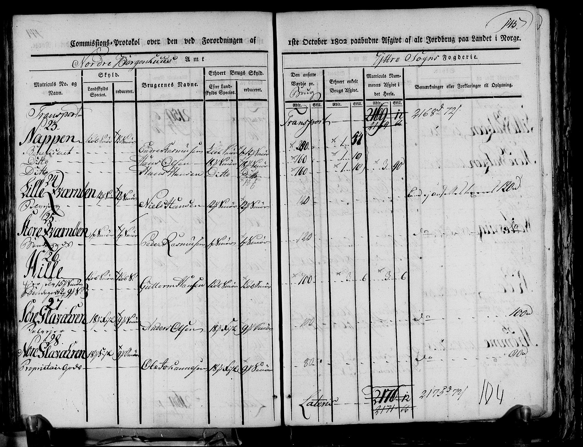 Rentekammeret inntil 1814, Realistisk ordnet avdeling, AV/RA-EA-4070/N/Ne/Nea/L0116: og 0117: Ytre og Indre Sogn fogderi. Kommisjonsprotokoller, 1803, s. 153