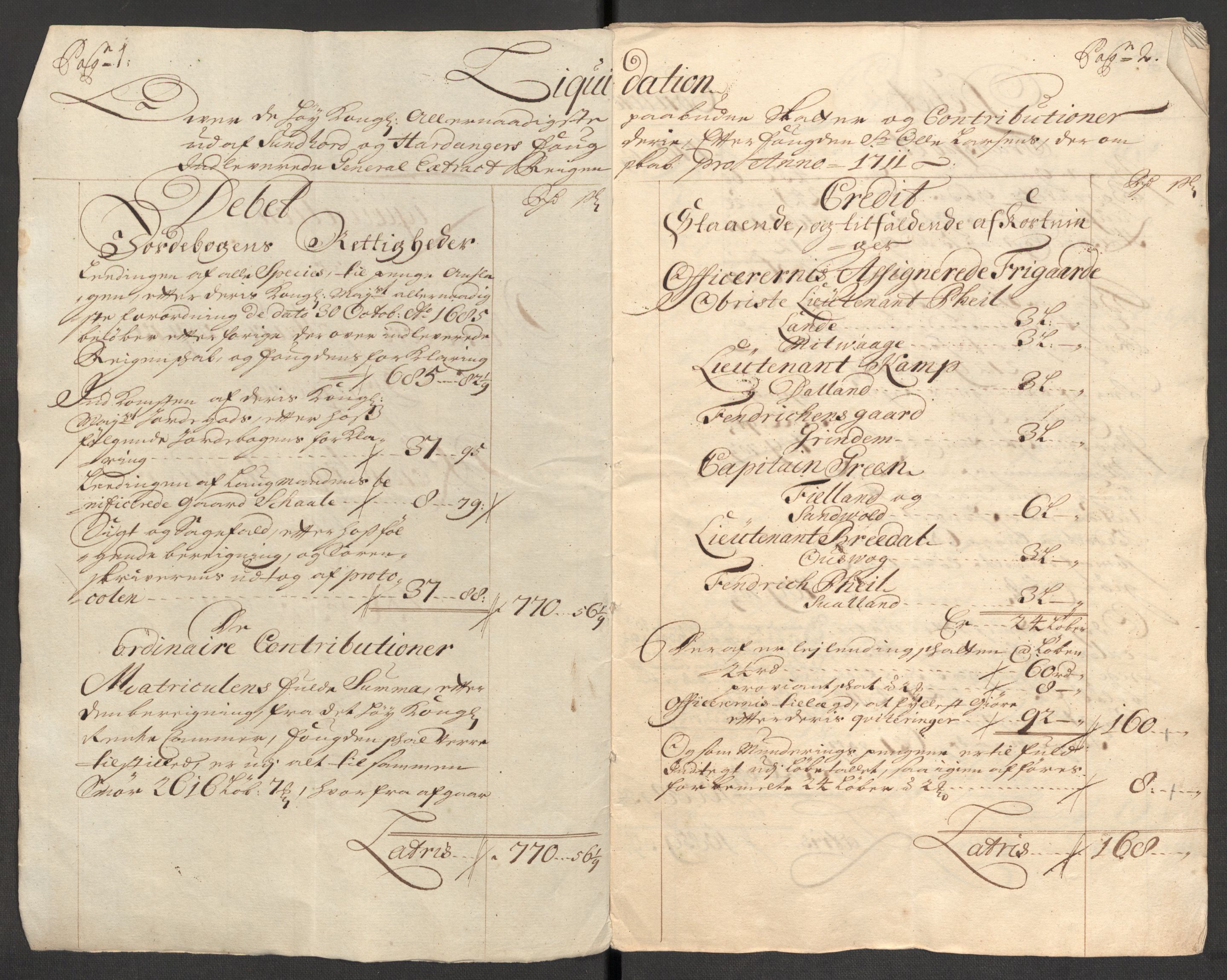 Rentekammeret inntil 1814, Reviderte regnskaper, Fogderegnskap, AV/RA-EA-4092/R48/L2987: Fogderegnskap Sunnhordland og Hardanger, 1711, s. 27