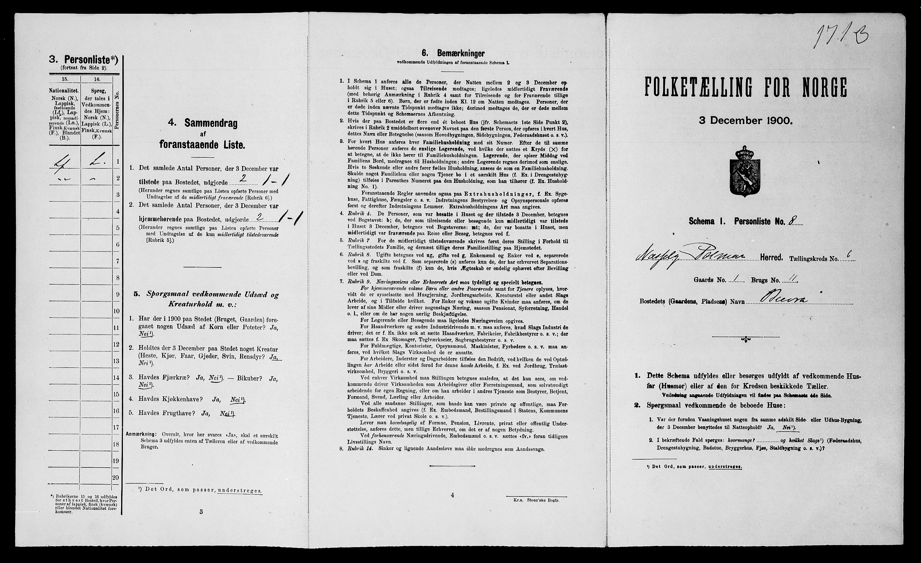 SATØ, Folketelling 1900 for 2027 Nesseby herred, 1900, s. 523