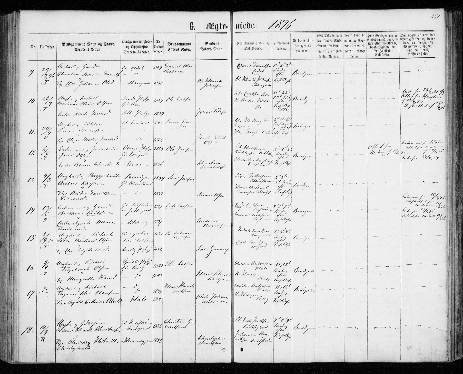 Tranøy sokneprestkontor, AV/SATØ-S-1313/I/Ia/Iaa/L0008kirke: Ministerialbok nr. 8, 1867-1877, s. 251