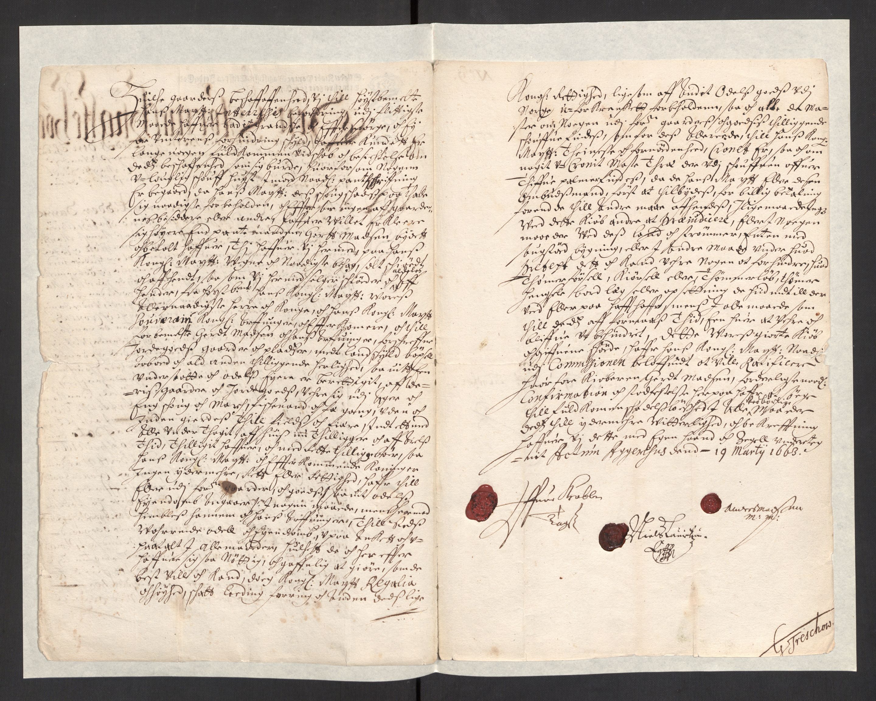 Rentekammeret, Kammerkanselliet, RA/EA-3111/G/Gg/Ggj/Ggja/L0001a: Skjøter utstedt av myndigheter i Norge og senere ombyttet med kongelige konfirmasjonsskjøter, 1663-1669, s. 65