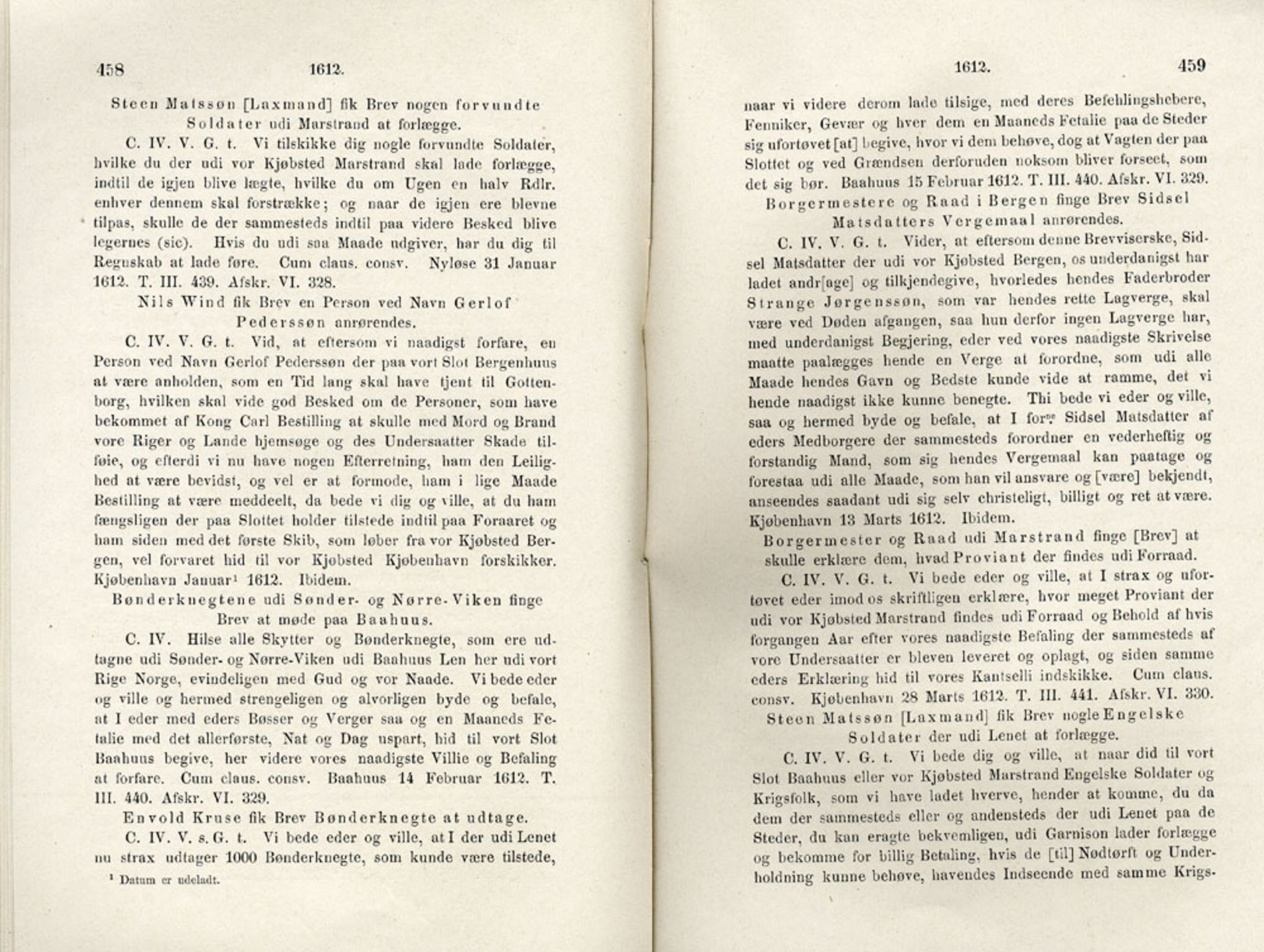 Publikasjoner utgitt av Det Norske Historiske Kildeskriftfond, PUBL/-/-/-: Norske Rigs-Registranter, bind 4, 1603-1618, s. 458-459