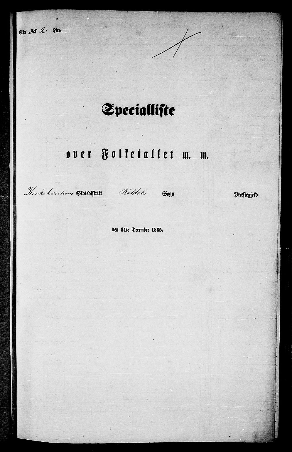 RA, Folketelling 1865 for 1134P Suldal prestegjeld, 1865, s. 147