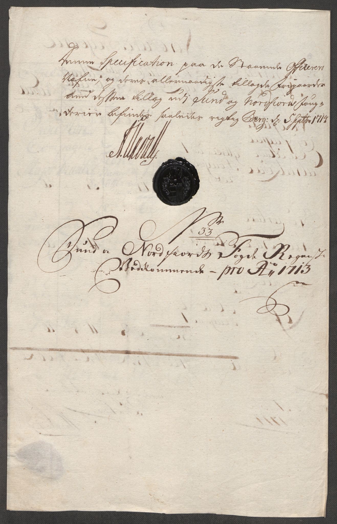 Rentekammeret inntil 1814, Reviderte regnskaper, Fogderegnskap, AV/RA-EA-4092/R53/L3437: Fogderegnskap Sunn- og Nordfjord, 1713, s. 345