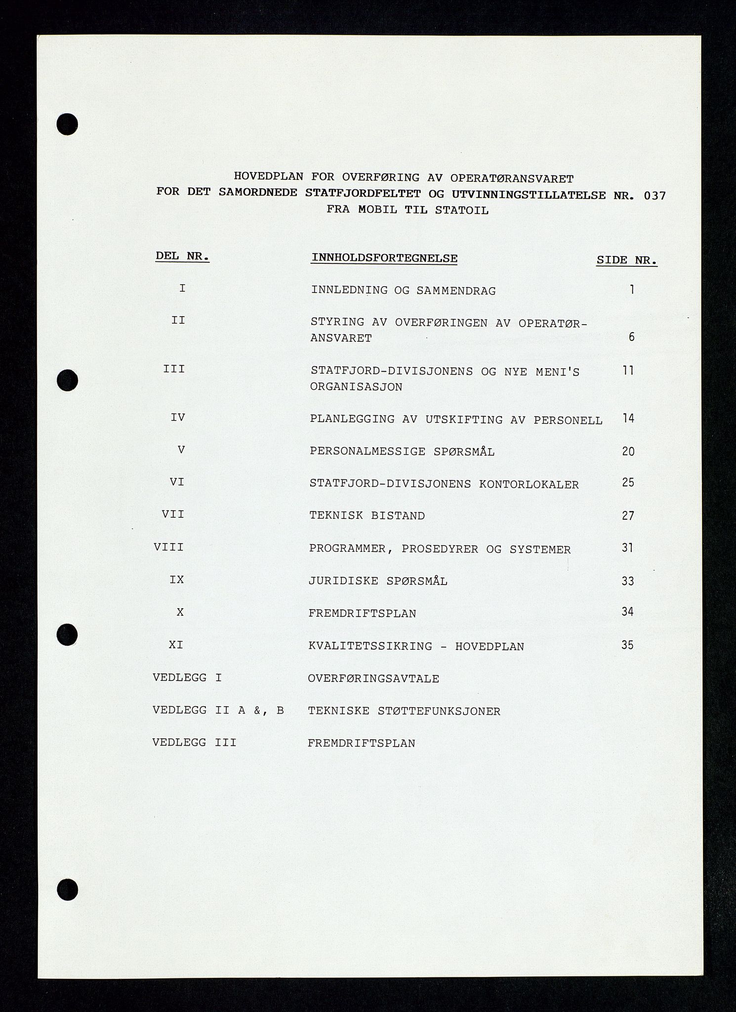 Pa 1339 - Statoil ASA, SAST/A-101656/0001/D/Dm/L0123: Rapporter, 1985-1988, s. 5