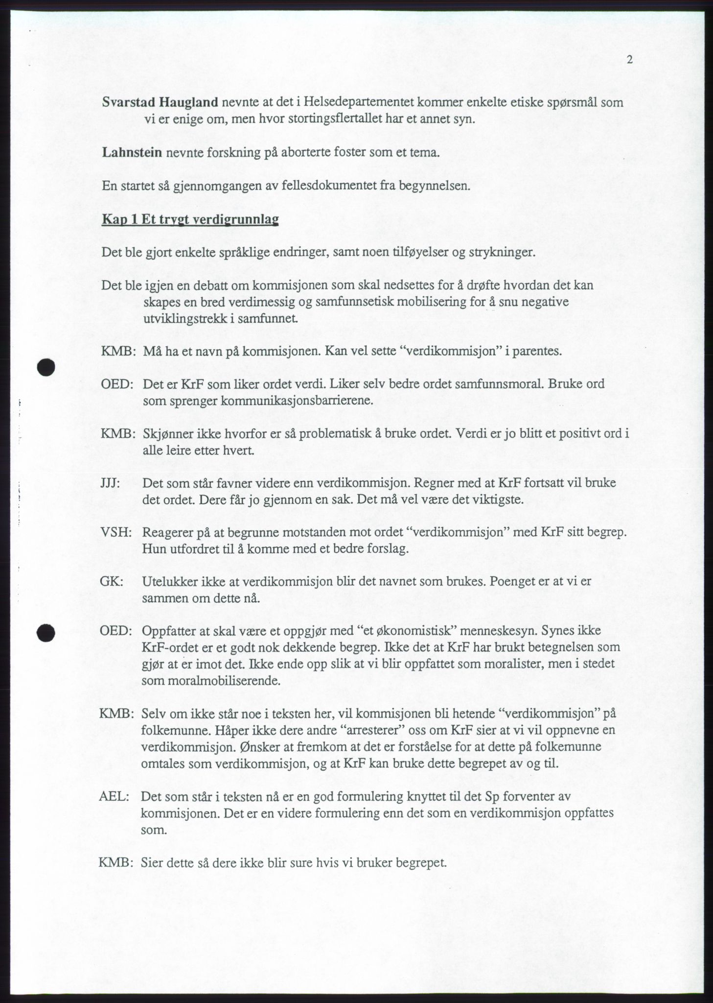 Forhandlingene mellom Kristelig Folkeparti, Senterpartiet og Venstre om dannelse av regjering, RA/PA-1073/A/L0001: Forhandlingsprotokoller, 1997, s. 96