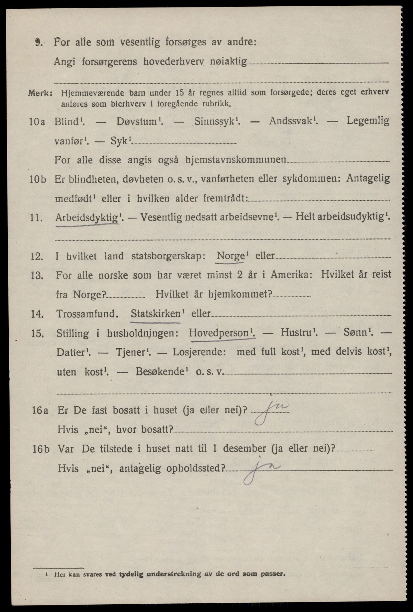 SAKO, Folketelling 1920 for 0826 Tinn herred, 1920, s. 3061