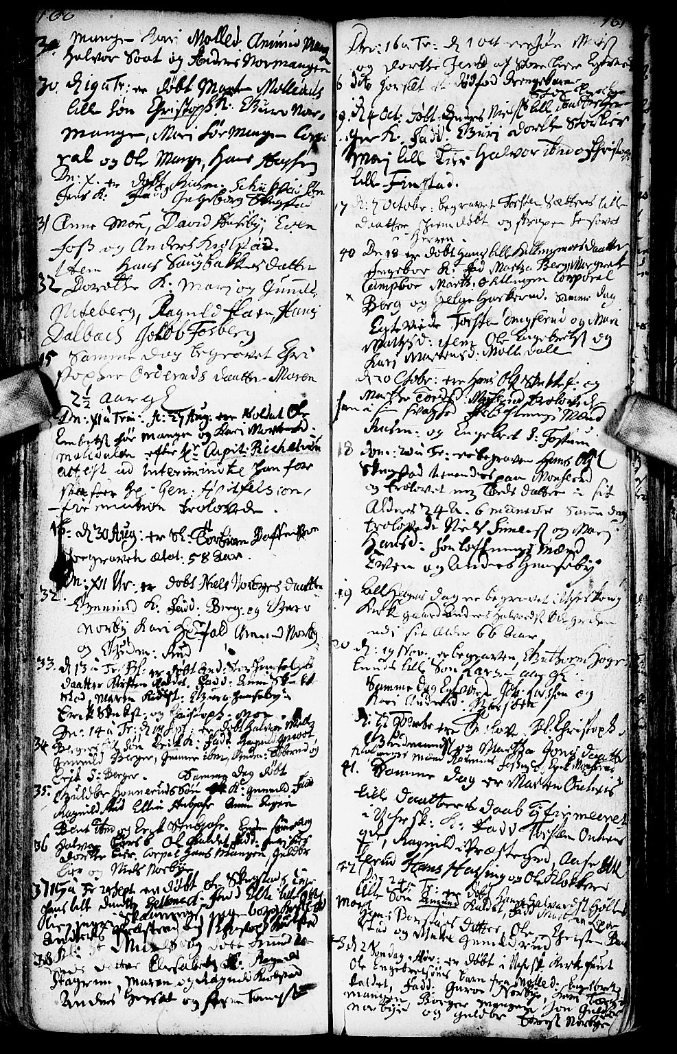 Aurskog prestekontor Kirkebøker, SAO/A-10304a/F/Fa/L0001: Ministerialbok nr. I 1, 1707-1735, s. 160-161