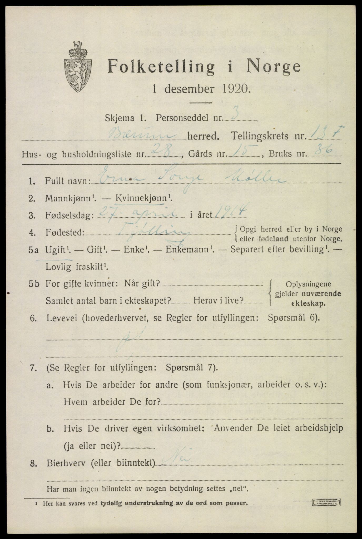 SAO, Folketelling 1920 for 0219 Bærum herred, 1920, s. 39470