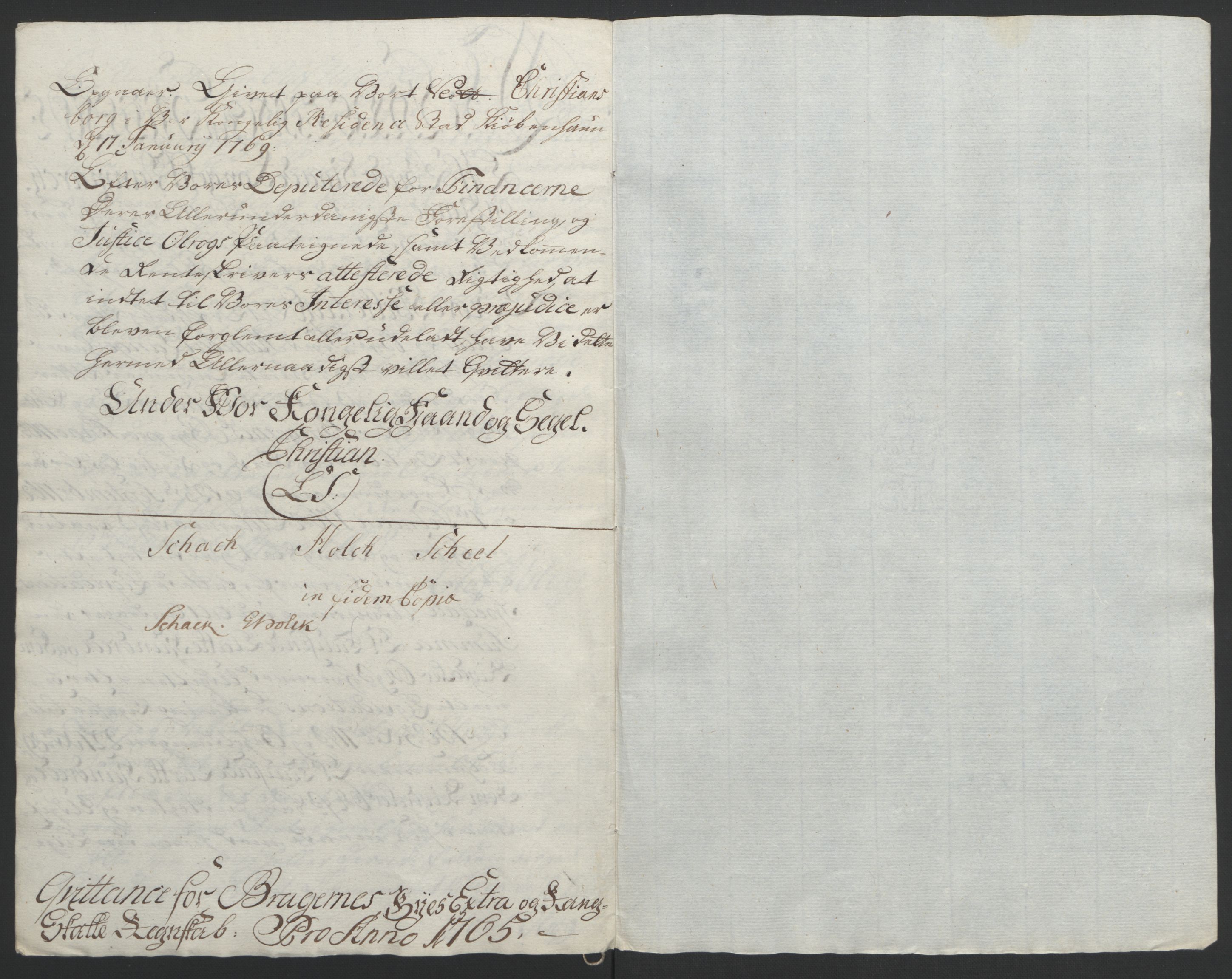 Rentekammeret inntil 1814, Reviderte regnskaper, Byregnskaper, AV/RA-EA-4066/R/Rf/L0119/0001: [F2] Kontribusjonsregnskap / Ekstraskatt, 1762-1767, s. 273