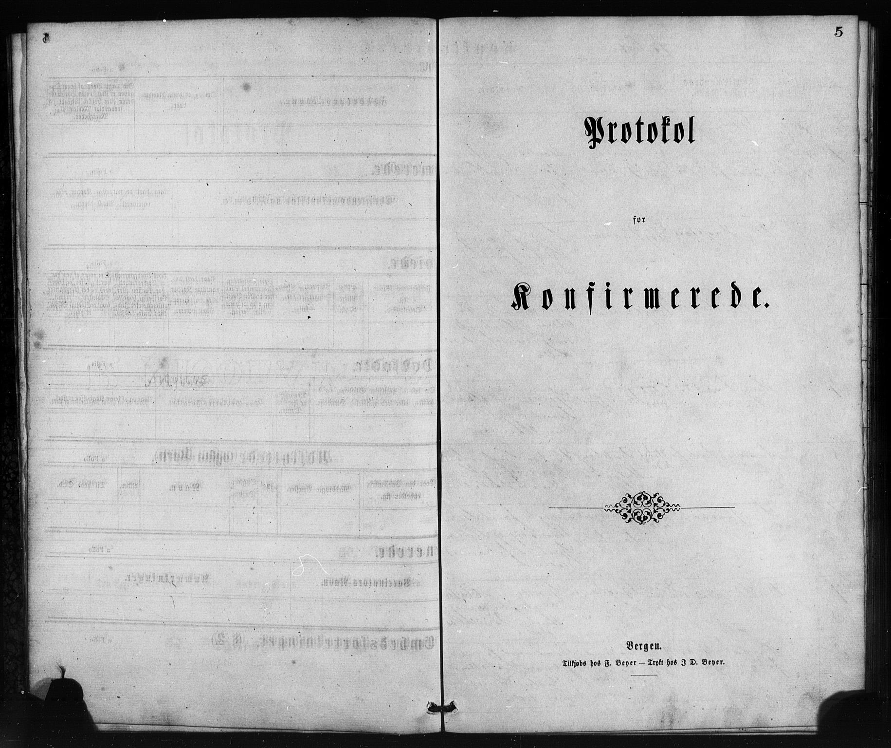 St. Jørgens hospital og Årstad sokneprestembete, AV/SAB-A-99934: Klokkerbok nr. A 6, 1864-1886, s. 5
