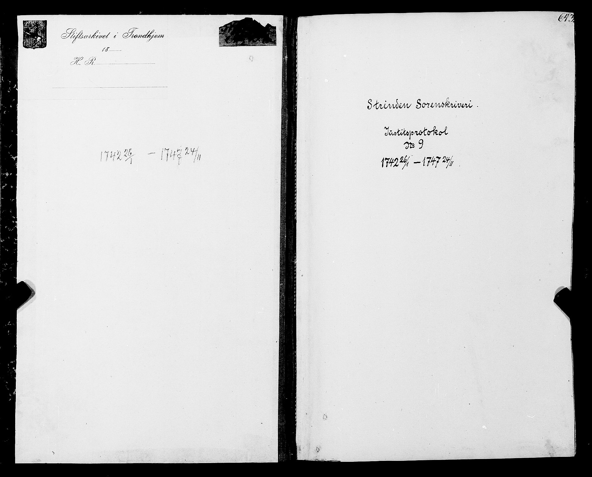 Strinda og Selbu sorenskriveri, AV/SAT-A-0015/1/1A/L0010: Tingbok 9, 1742-1747