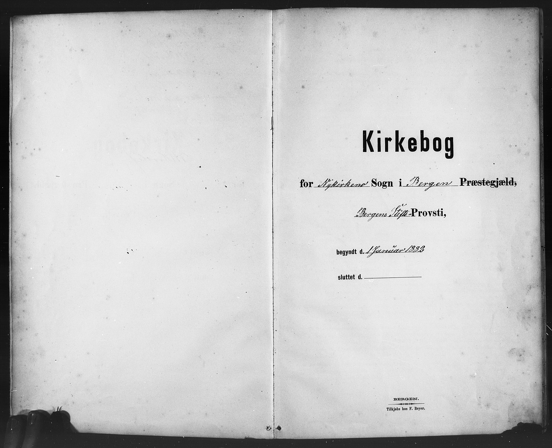 Nykirken Sokneprestembete, SAB/A-77101/H/Haa/L0044: Ministerialbok nr. E 4, 1882-1898