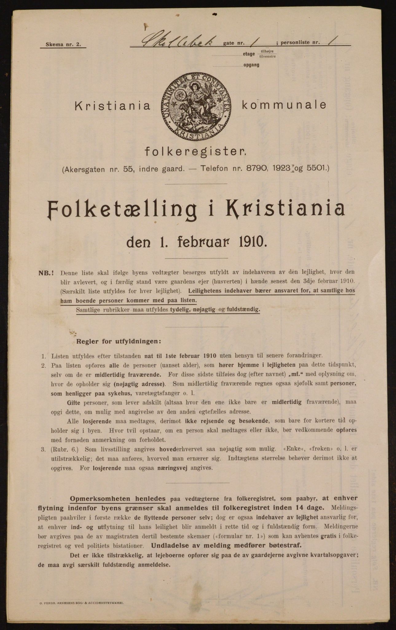 OBA, Kommunal folketelling 1.2.1910 for Kristiania, 1910, s. 91023