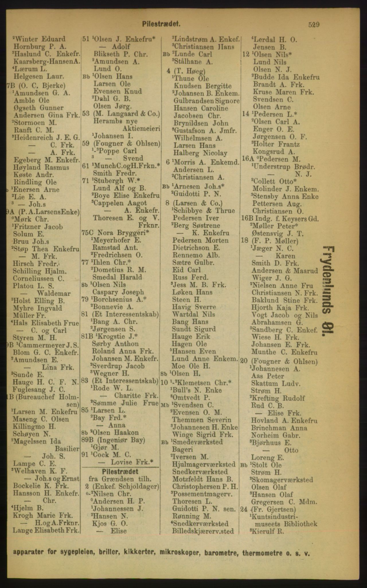 Kristiania/Oslo adressebok, PUBL/-, 1889, s. 529