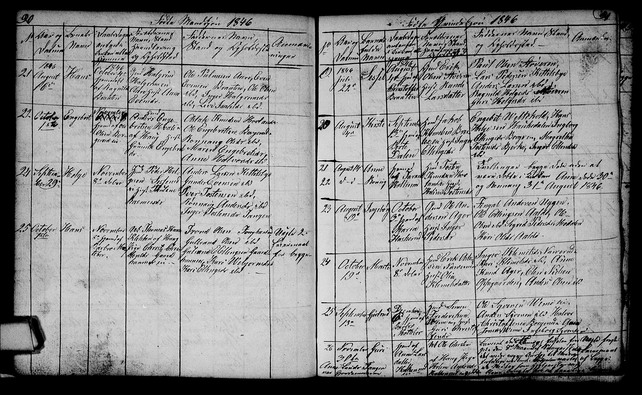 Lunder kirkebøker, AV/SAKO-A-629/G/Ga/L0001: Klokkerbok nr. I 1, 1832-1849, s. 90-91