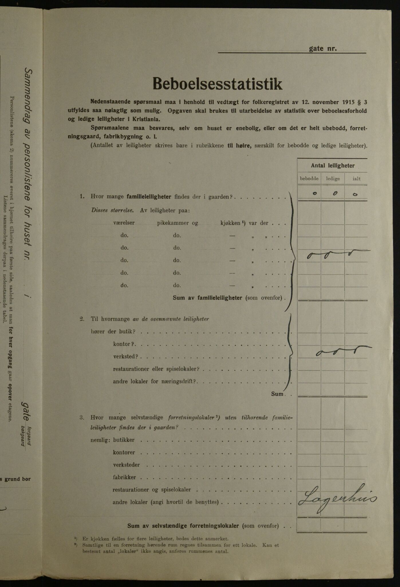 OBA, Kommunal folketelling 1.12.1923 for Kristiania, 1923, s. 91535