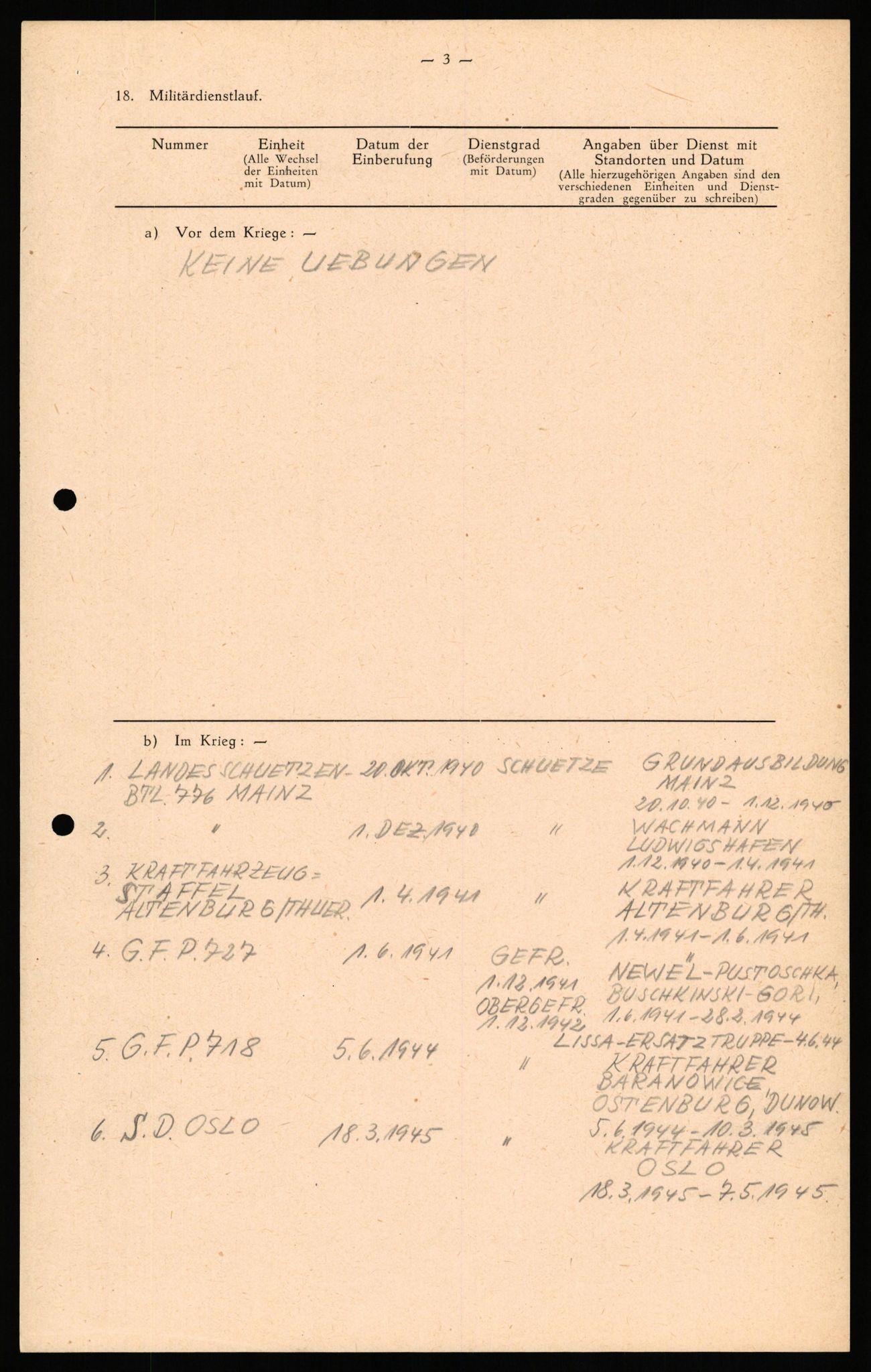 Forsvaret, Forsvarets overkommando II, AV/RA-RAFA-3915/D/Db/L0032: CI Questionaires. Tyske okkupasjonsstyrker i Norge. Tyskere., 1945-1946, s. 312