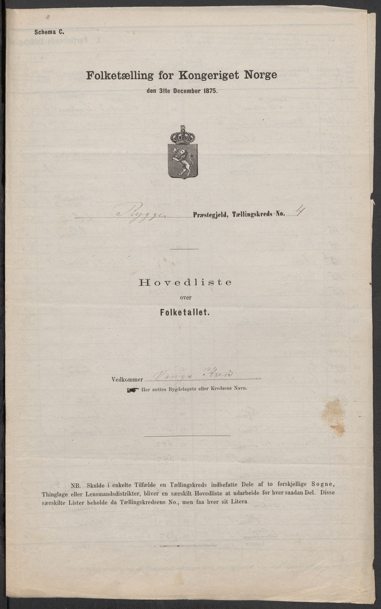 RA, Folketelling 1875 for 0136P Rygge prestegjeld, 1875, s. 13
