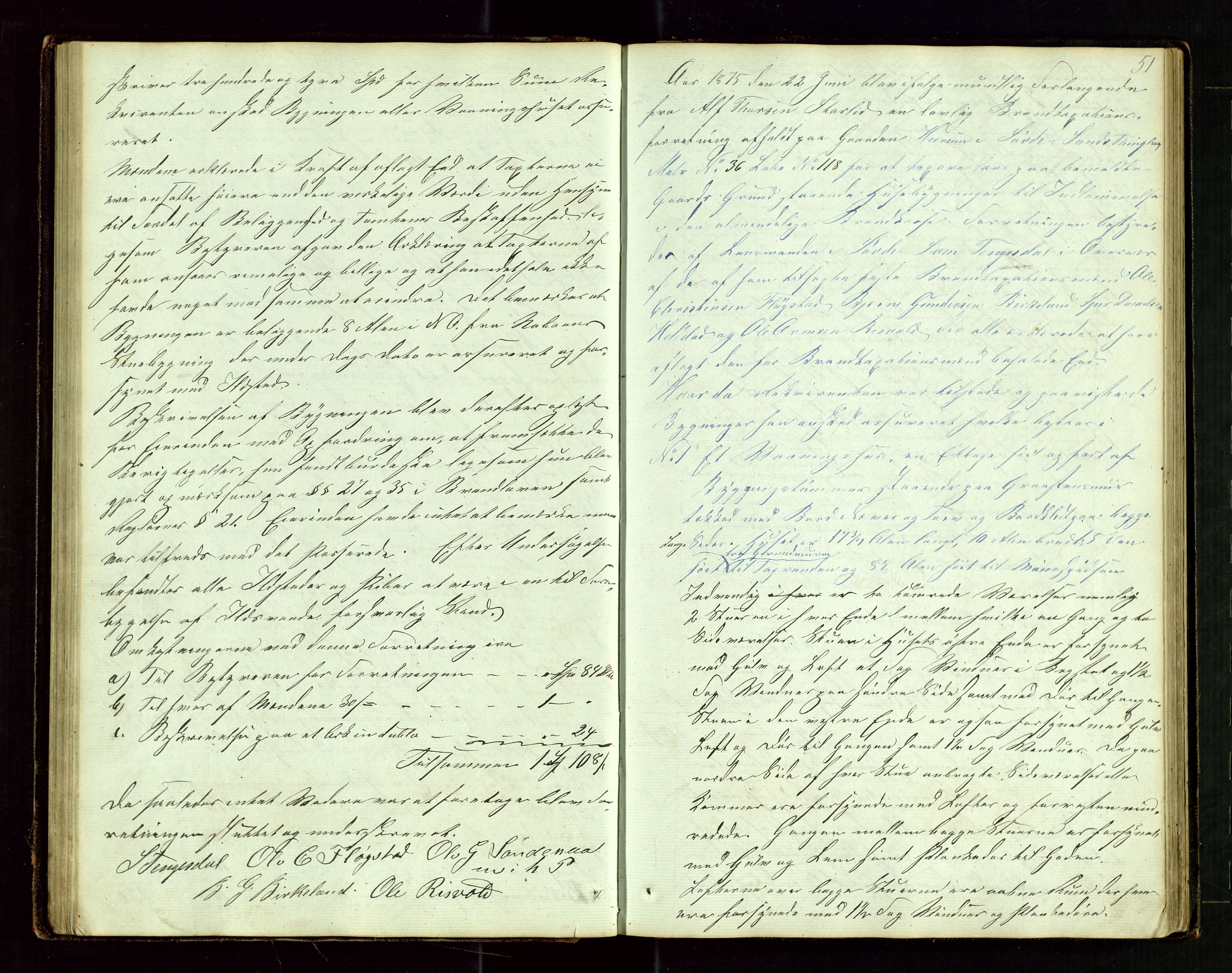 Sauda lensmannskontor, SAST/A-100177/Goa/L0001: "Brandtaxations-Protocol for Søvde Thinglaug", 1846-1886, s. 50b-51a