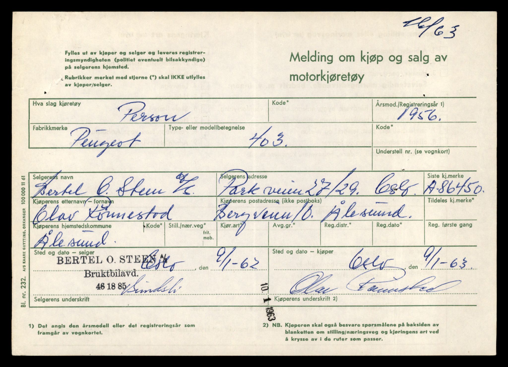 Møre og Romsdal vegkontor - Ålesund trafikkstasjon, AV/SAT-A-4099/F/Fe/L0048: Registreringskort for kjøretøy T 14721 - T 14863, 1927-1998, s. 1983
