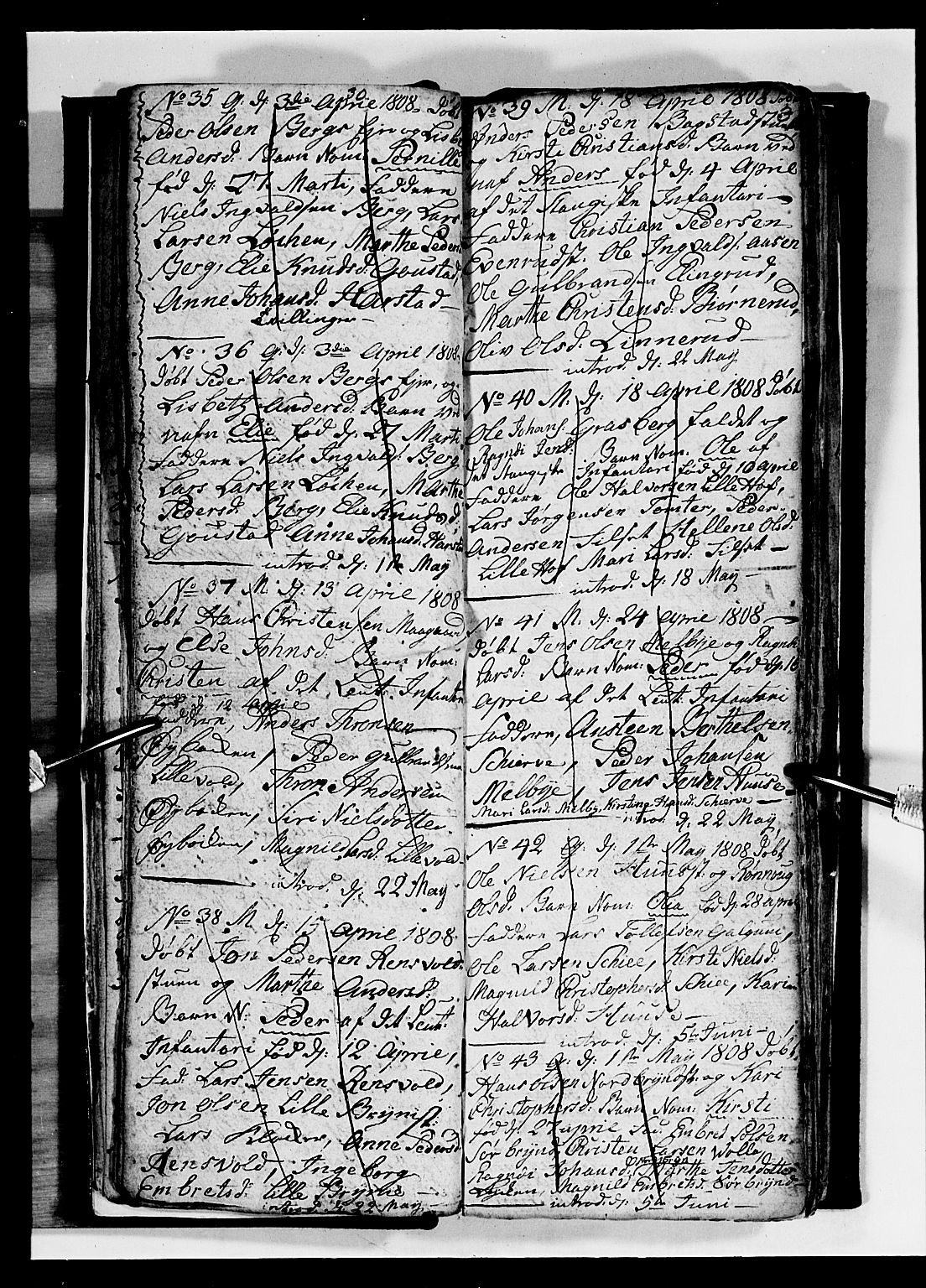 Romedal prestekontor, AV/SAH-PREST-004/L/L0004: Klokkerbok nr. 4, 1807-1814, s. 30-31