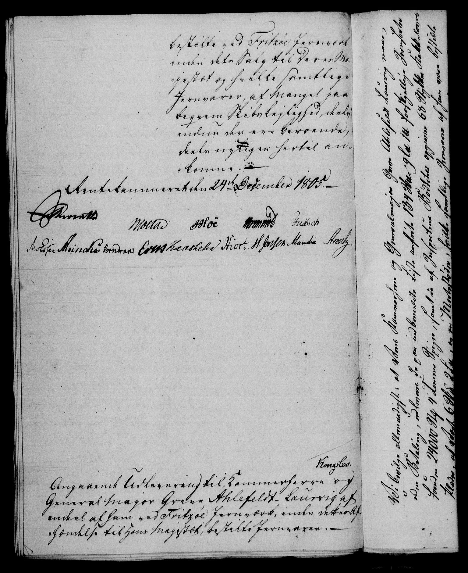 Rentekammeret, Renteskriverkontorene, AV/RA-EA-3115/M/Mf/Mfb/L0007: Relasjons- og resolusjonsprotokoll med register (merket RK 54.13), 1805-1806