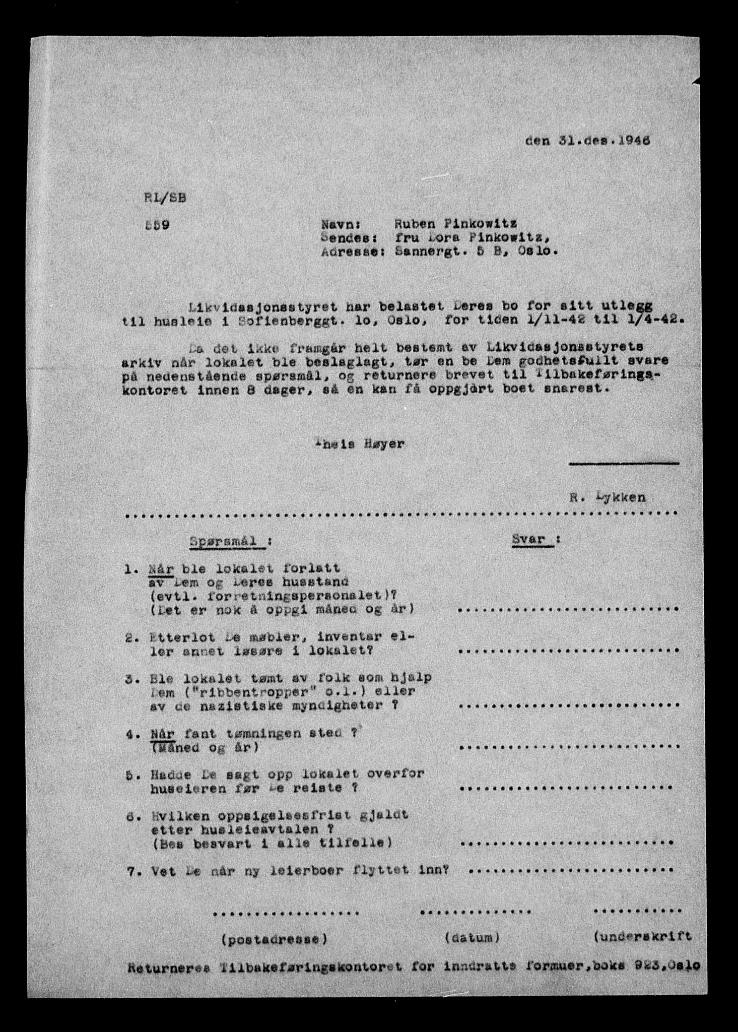 Justisdepartementet, Tilbakeføringskontoret for inndratte formuer, RA/S-1564/H/Hc/Hcc/L0969: --, 1945-1947, s. 96