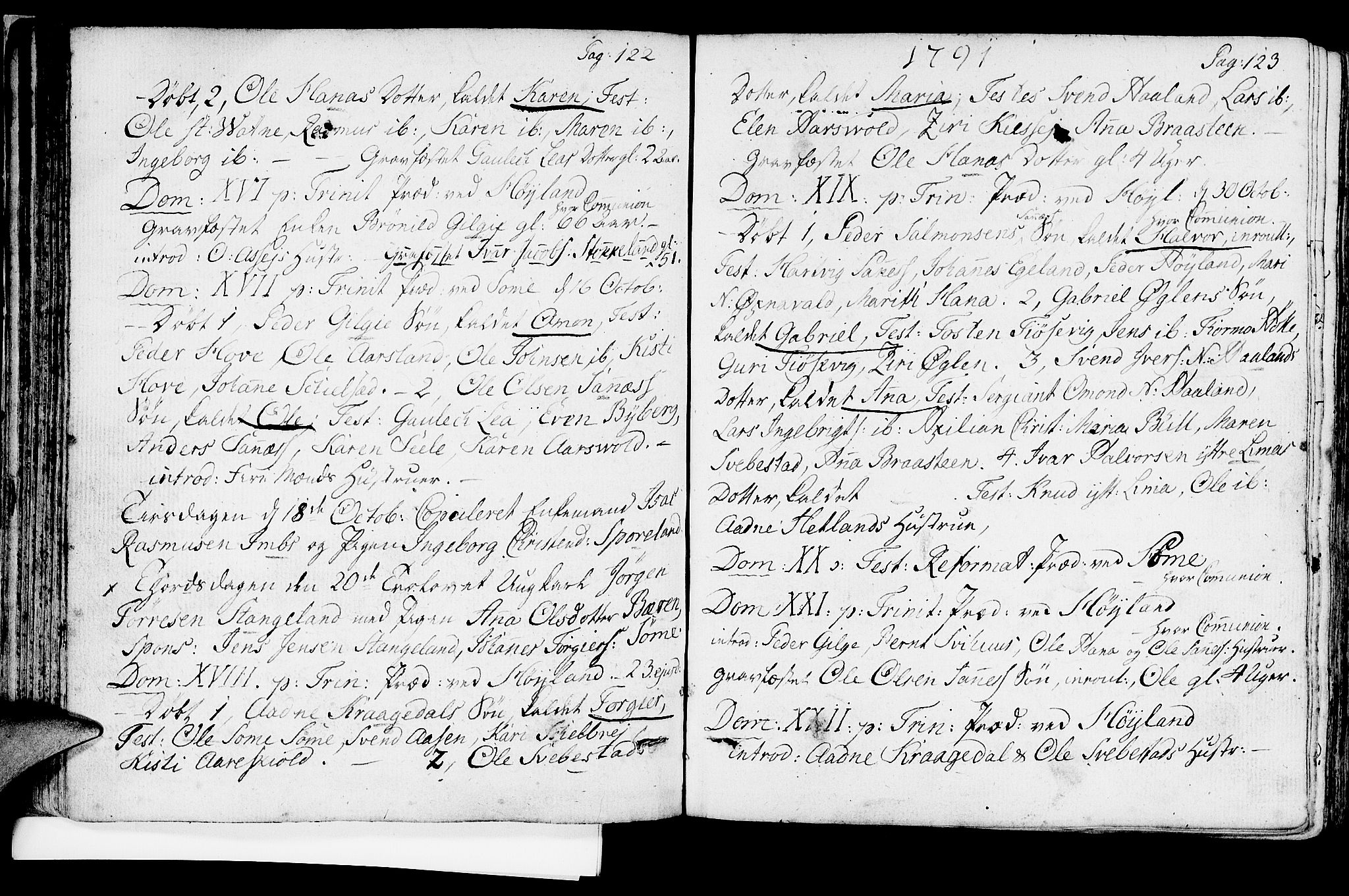 Høyland sokneprestkontor, AV/SAST-A-101799/001/30BA/L0004: Ministerialbok nr. A 4, 1784-1803, s. 122-123