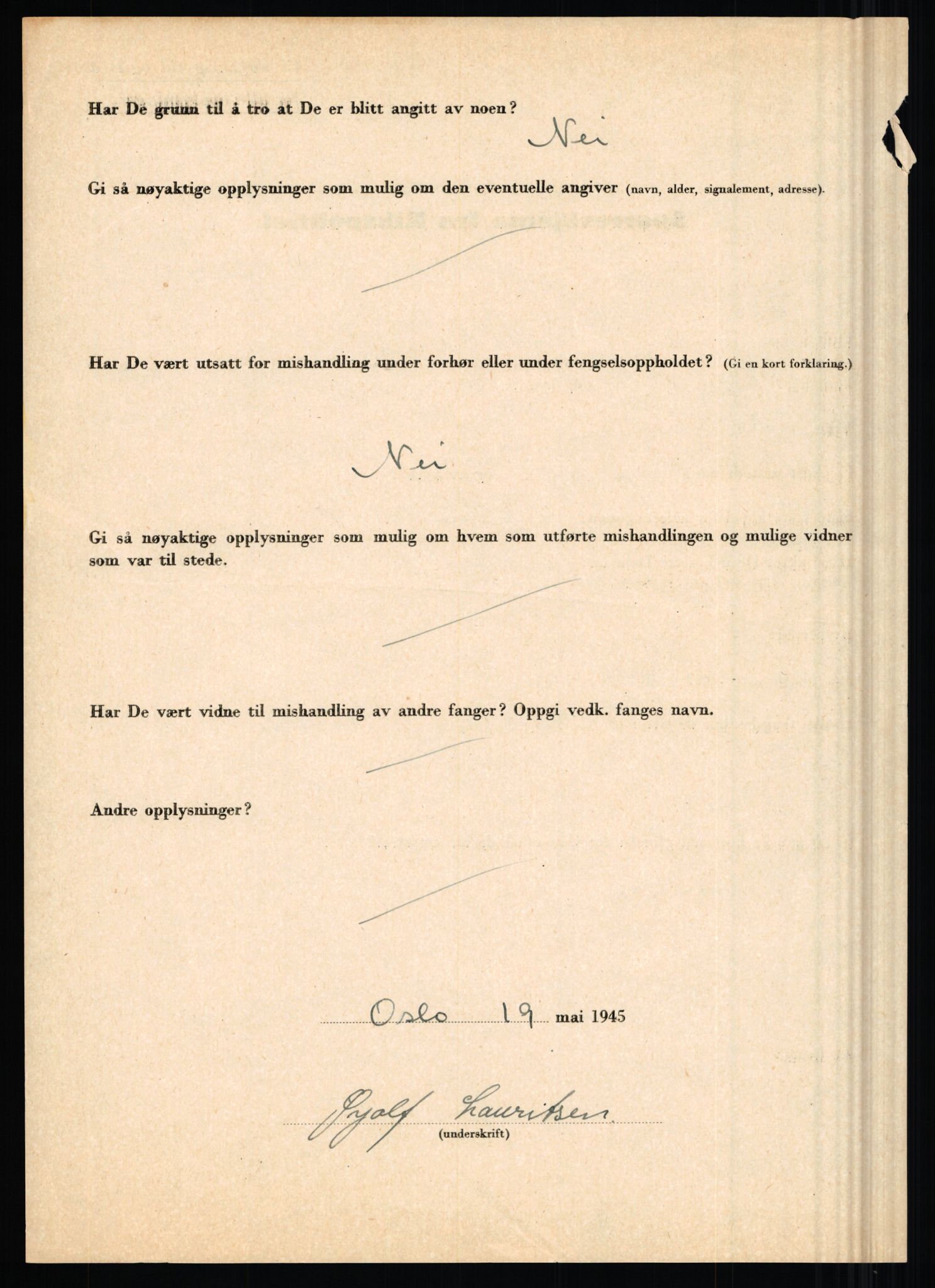 Rikspolitisjefen, AV/RA-S-1560/L/L0010: Kristianslund, Charles Ragnvald - Losvik, Einar, 1940-1945, s. 753