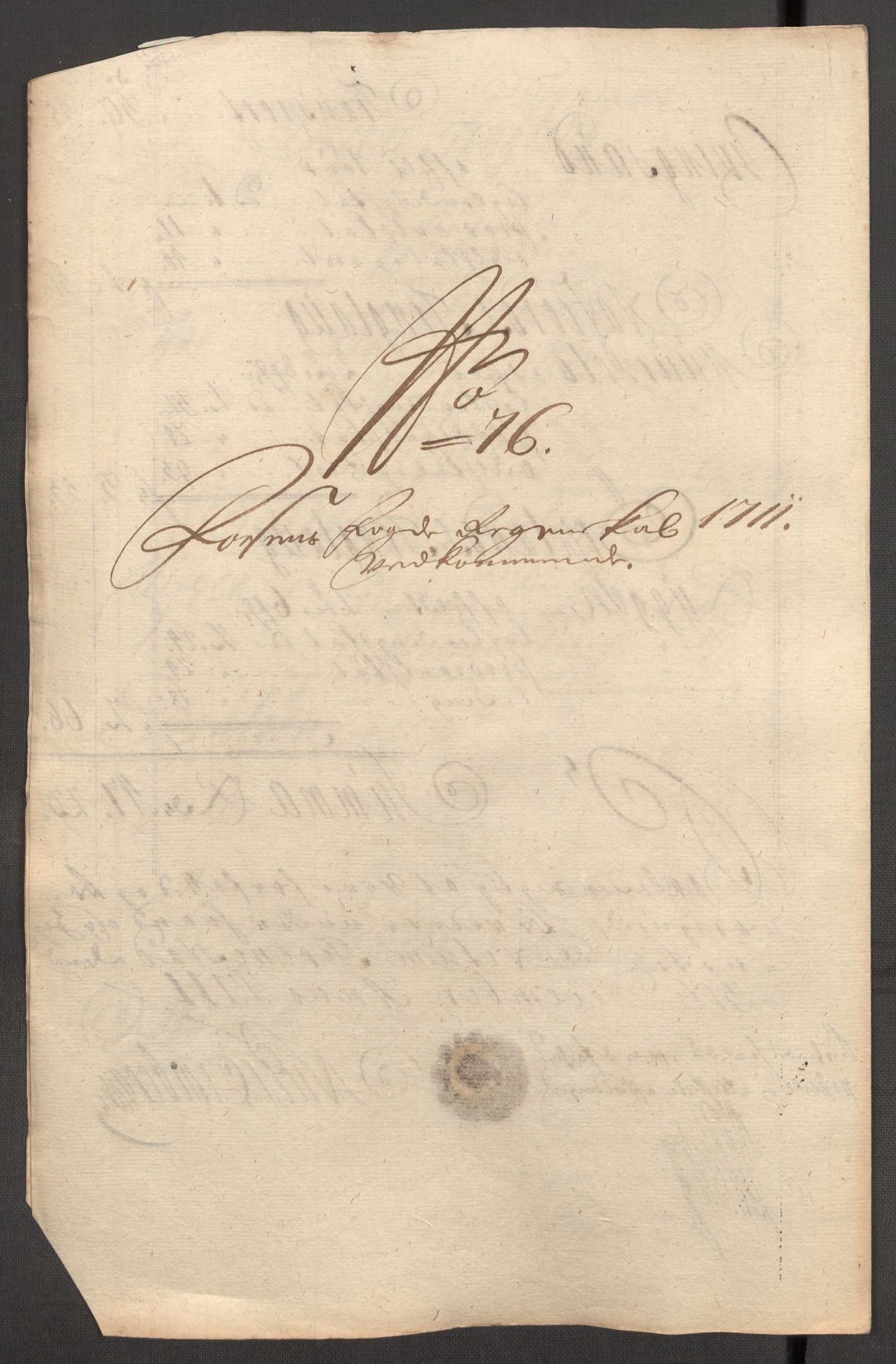 Rentekammeret inntil 1814, Reviderte regnskaper, Fogderegnskap, AV/RA-EA-4092/R57/L3860: Fogderegnskap Fosen, 1711, s. 199