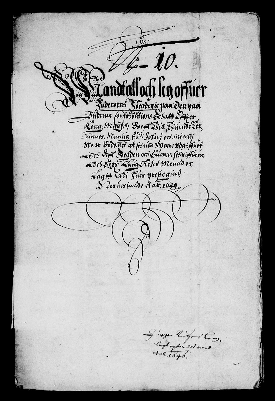 Rentekammeret inntil 1814, Reviderte regnskaper, Lensregnskaper, AV/RA-EA-5023/R/Rb/Rbw/L0096: Trondheim len, 1649