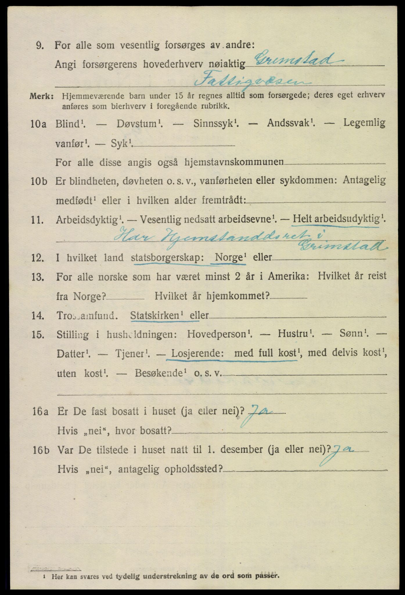 SAK, Folketelling 1920 for 0924 Landvik herred, 1920, s. 2159