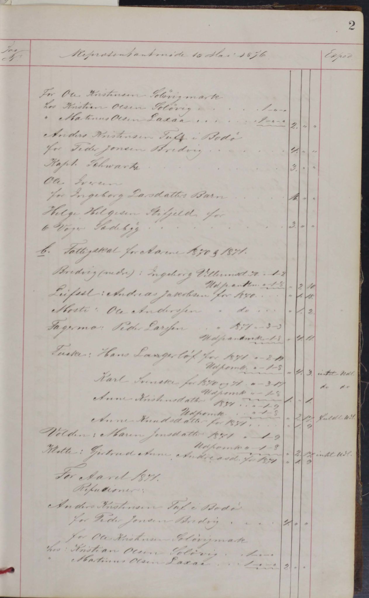 Skjerstad kommune. Formannskap, AIN/K-18421.150/100/L0002: Møtebok for Skjerstad formannskap, 1876-1889