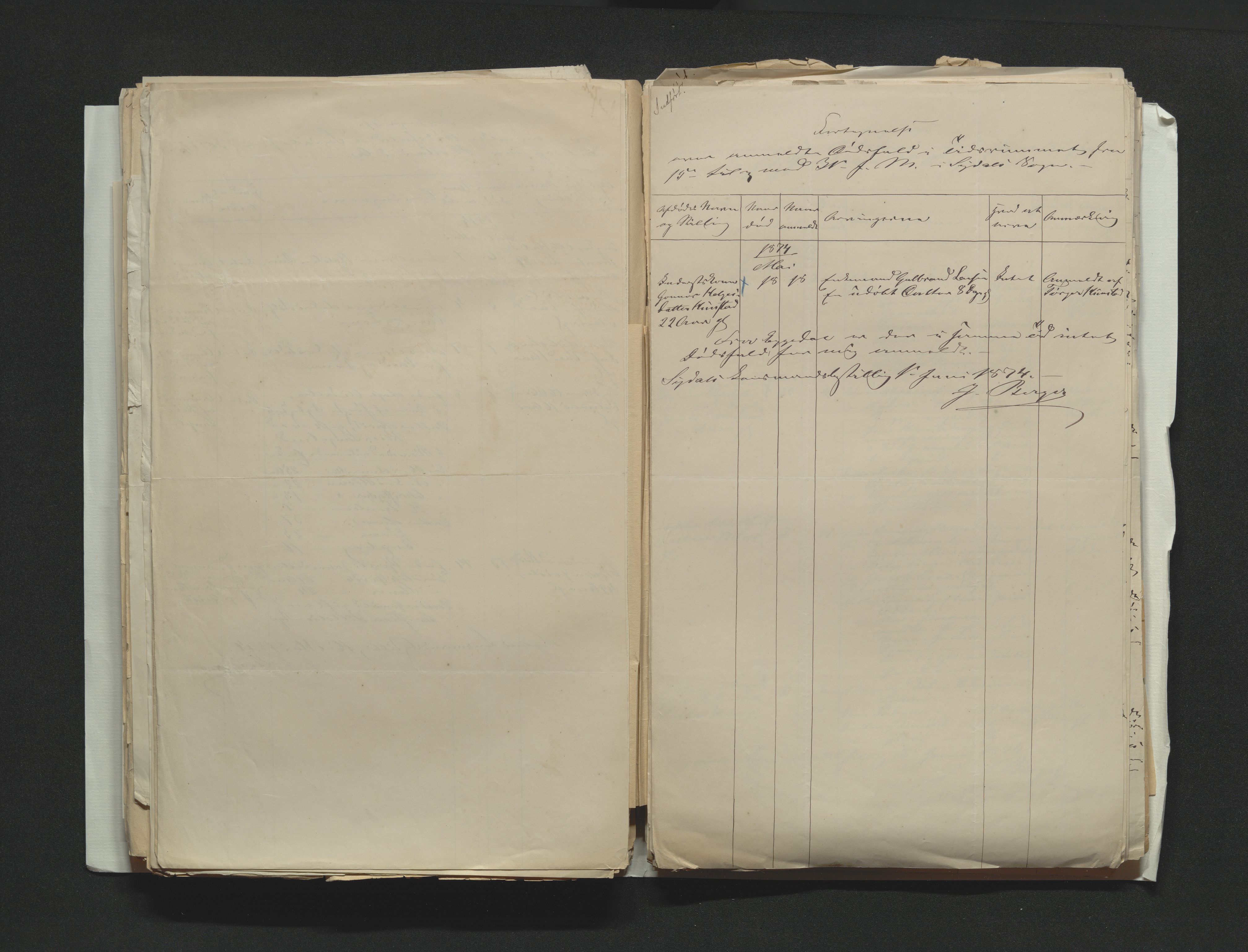 Eiker, Modum og Sigdal sorenskriveri, AV/SAKO-A-123/H/Ha/Hab/L0014: Dødsfallsmeldinger, 1874-1877, s. 115