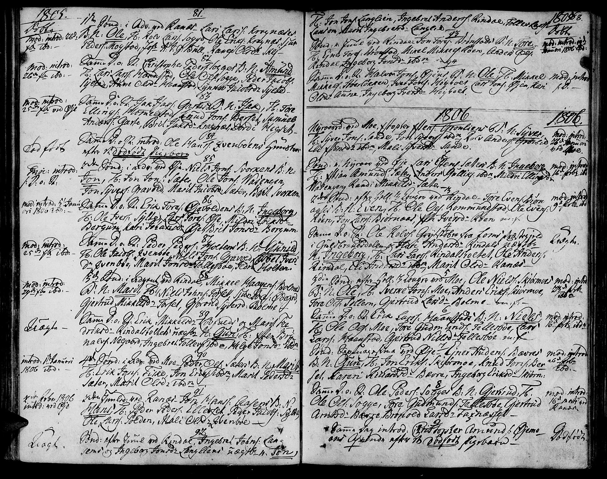 Ministerialprotokoller, klokkerbøker og fødselsregistre - Møre og Romsdal, AV/SAT-A-1454/595/L1040: Ministerialbok nr. 595A02, 1797-1819, s. 68