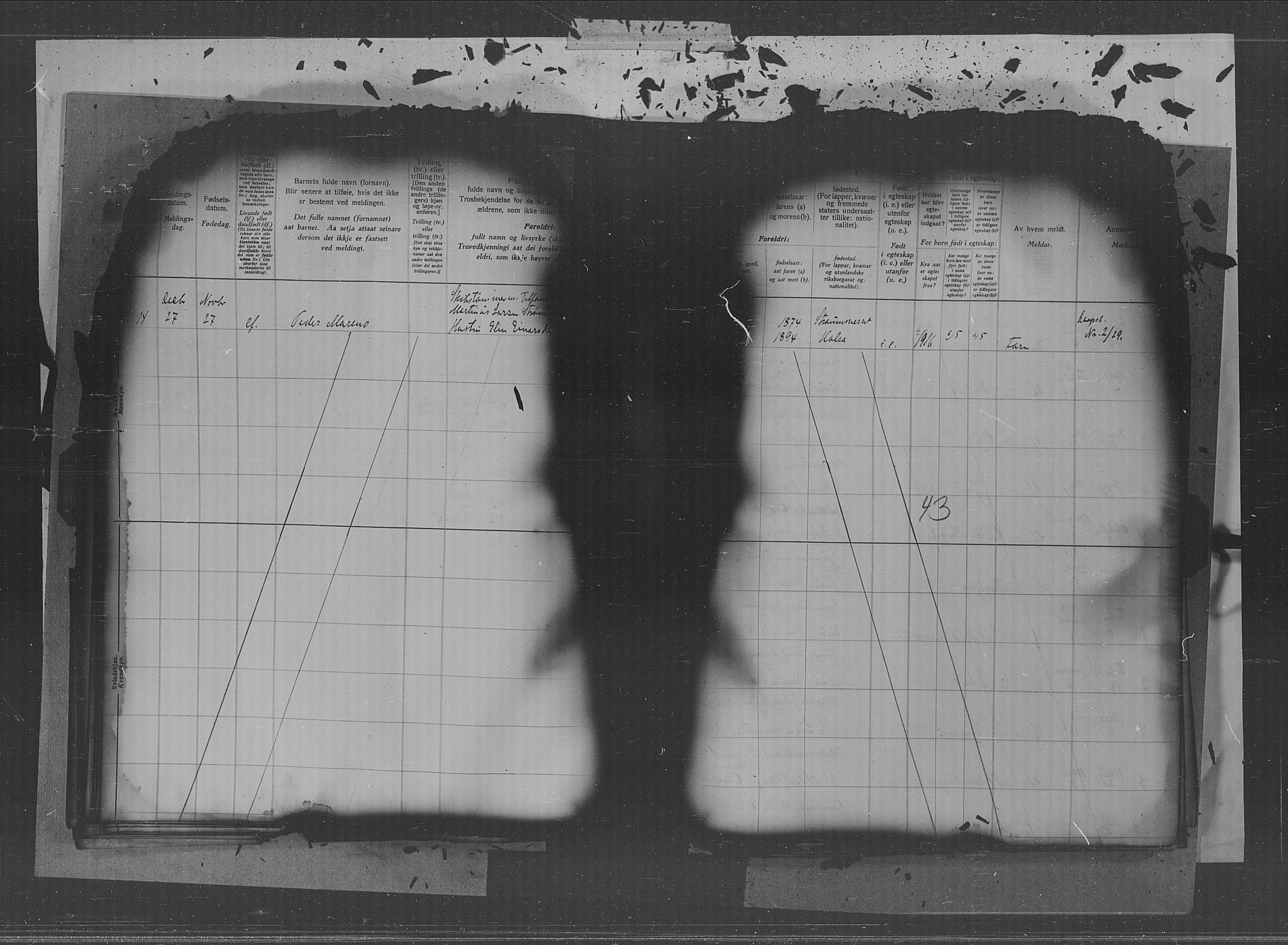 Kristiansund sokneprestkontor, AV/SAT-A-1068/1/II/II4: Fødselsregister nr. 34, 1916-1950, s. 43