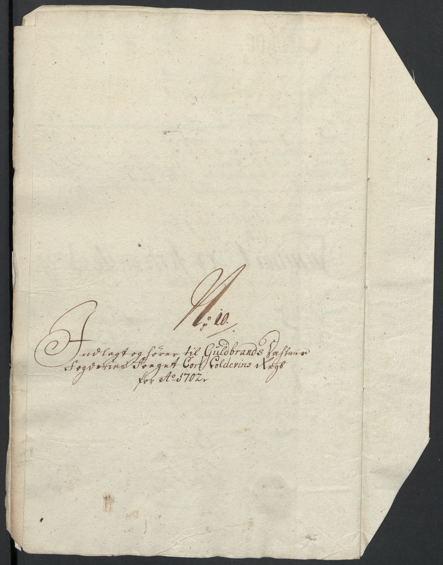 Rentekammeret inntil 1814, Reviderte regnskaper, Fogderegnskap, RA/EA-4092/R17/L1175: Fogderegnskap Gudbrandsdal, 1702, s. 134