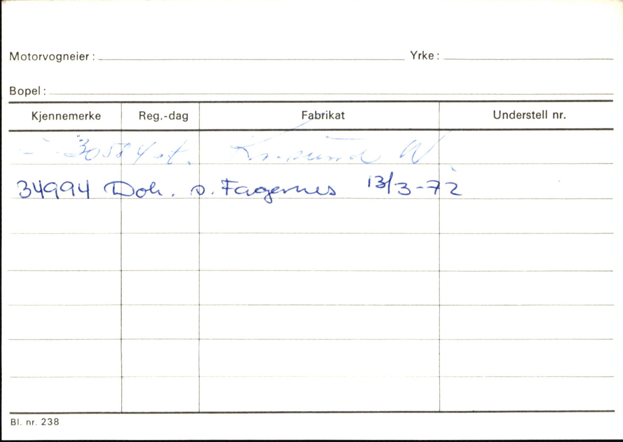 Statens vegvesen, Sogn og Fjordane vegkontor, AV/SAB-A-5301/4/F/L0146: Registerkort Årdal R-Å samt diverse kort, 1945-1975, s. 1627