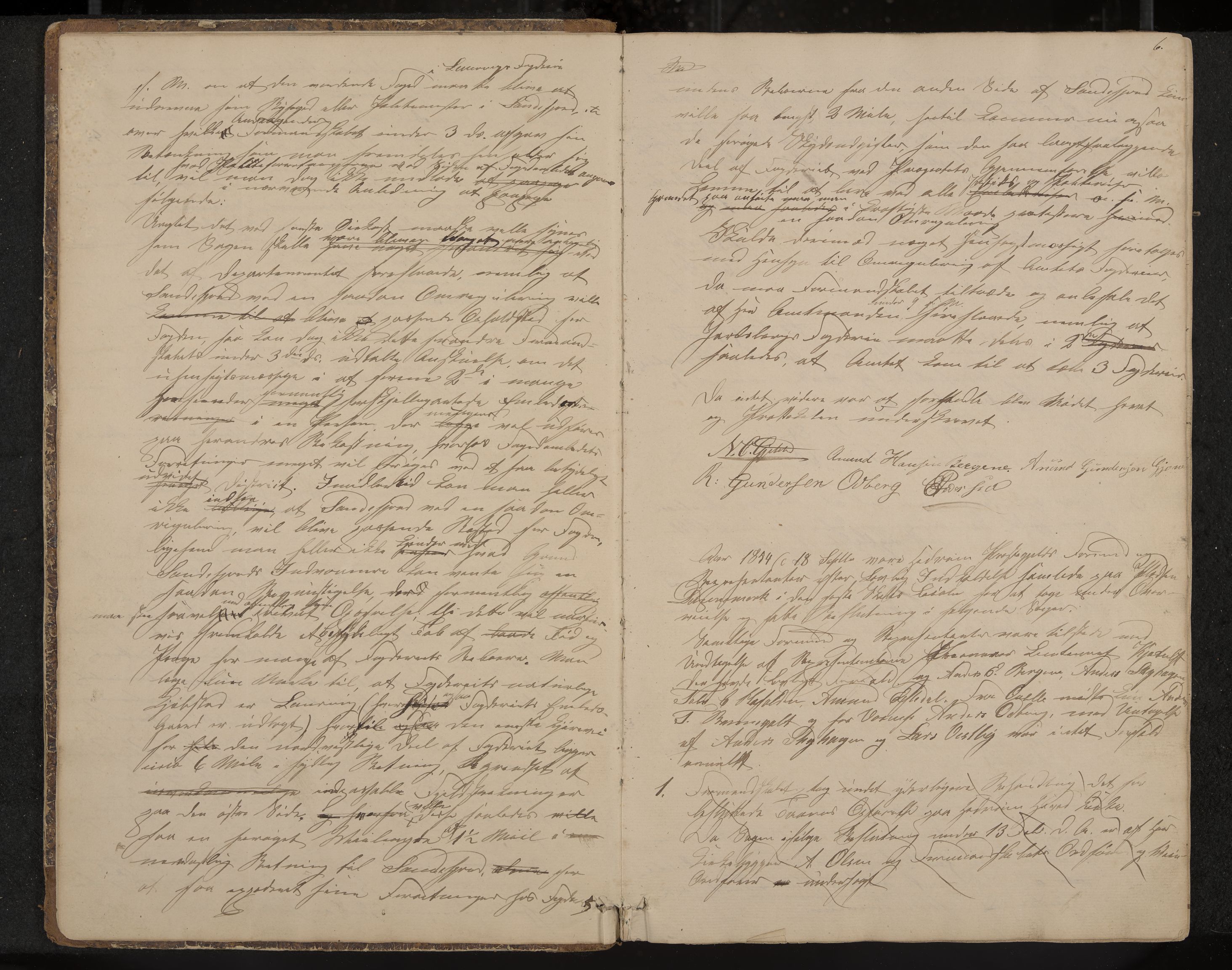 Hedrum formannskap og sentraladministrasjon, IKAK/0727021/A/Aa/L0002: Møtebok, 1853-1867, s. 6