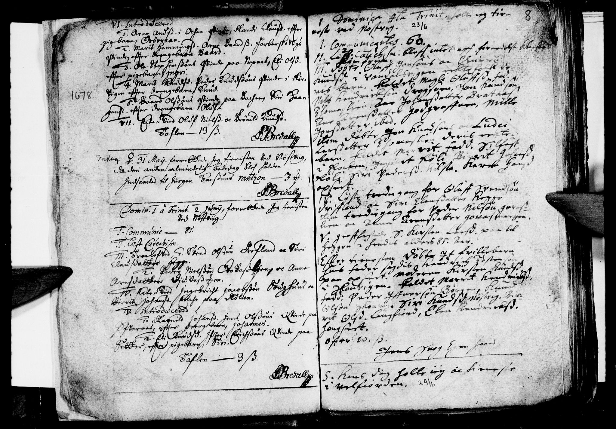 Ministerialprotokoller, klokkerbøker og fødselsregistre - Nordland, AV/SAT-A-1459/814/L0220: Ministerialbok nr. 814A01, 1677-1717, s. 8